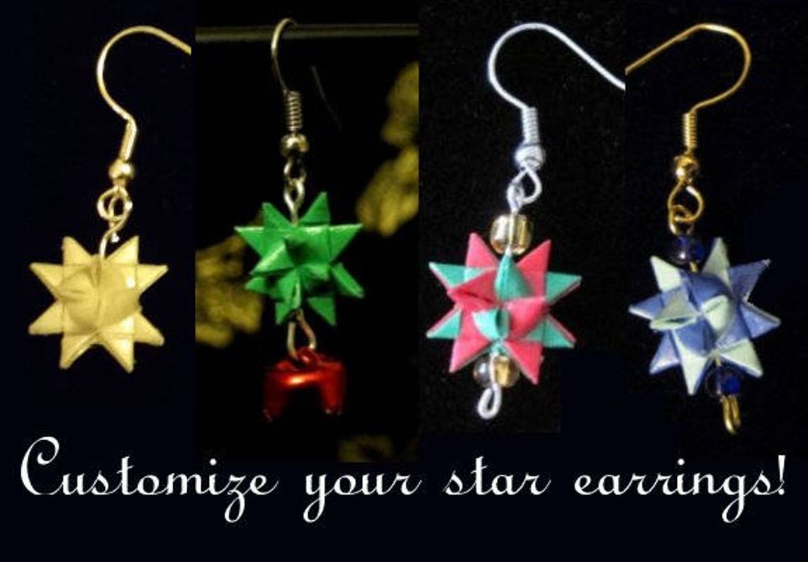 Moravian star earrings Clearance
