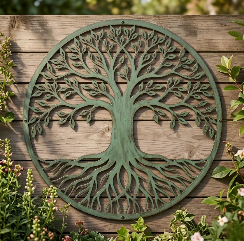 Tree of Life Metal Wall Art, Large Wall Art Outdoor Wall Hanging ...