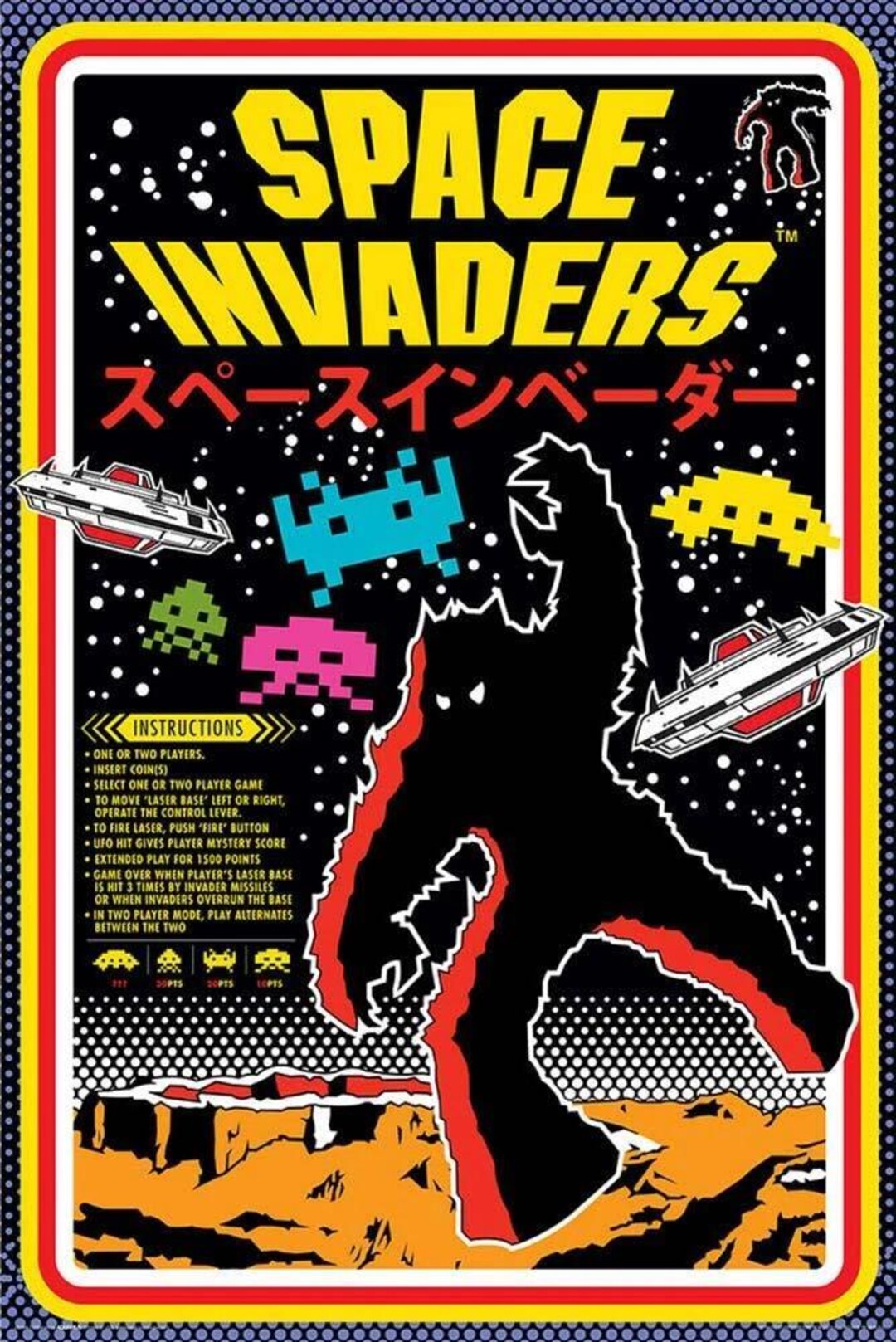 Space Invaders Video Game Poster - Etsy