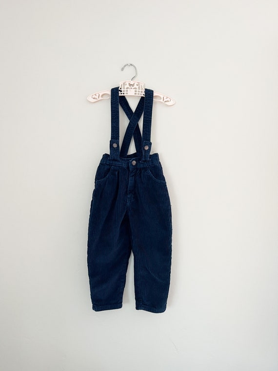 vintage kids suspender pants Gem