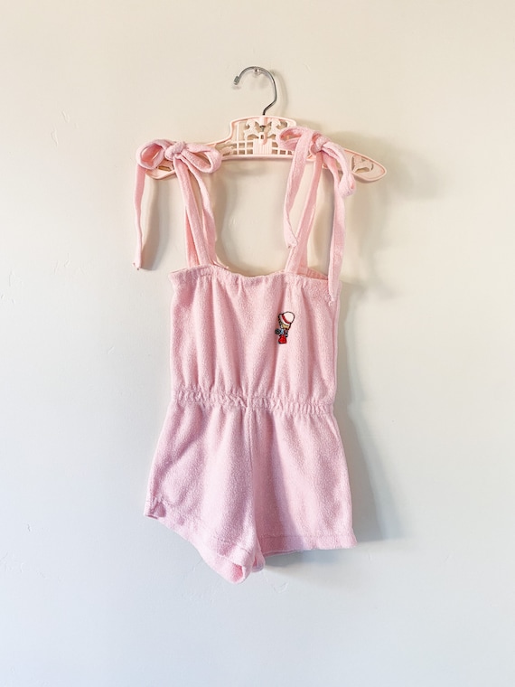Terrycloth Romper Vintage 70s