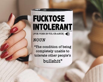 Funny Sarcastic Mug Rude Coffee Mug Offensive Humor Cup Gag Gift Adult Joke Mug Coworker Gift Inappropriate Funny Mug Gift Idea