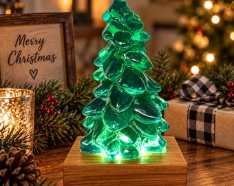 Handmade Translucent Resin Christmas Tree Light