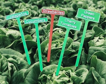 Marcadores de plantas de jardín