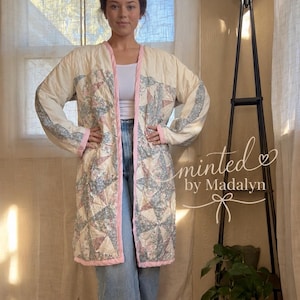 Vintage Quilt Duster Jacket