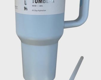 Stanley Cup 40oz The Flowstate Quencher H2.0 Tumbler Cup (Baby Blue)- New