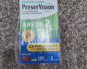 Bausch + Lomb PreserVision AREDS 2 Eye Vitamin And Mineral Supplement 120 Ct