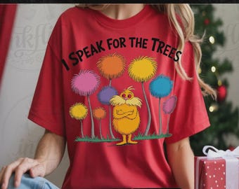 I Speak for the Trees PNG, Cartoon Forest Guardian, Nature Lover Design (Digital Download)