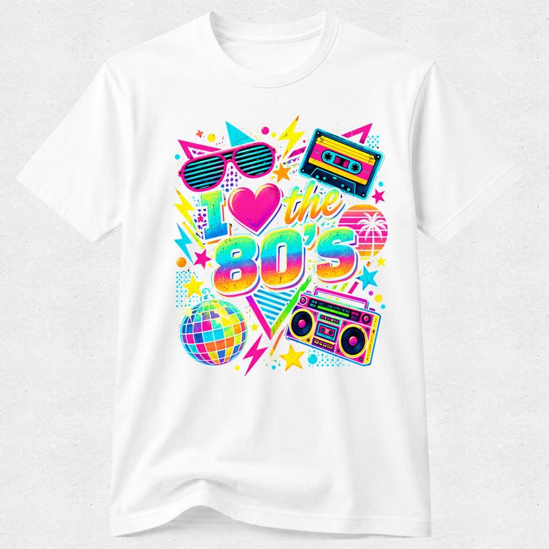 Problem Tree Visual Layout I Love the 80s Vintage 1980s Graphic Tshirt: Funny Nostalgia Tee. 80s ...