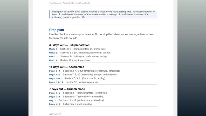 Android Developer Interview Prep Guide — Complete Study Guide for Mid-Level Android Engineers image 4