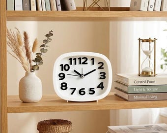 Mini despertador silencioso – Reloj portátil para mesita de noche o dormitorio