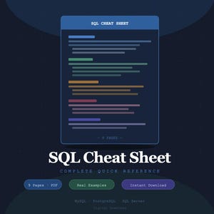 SQLチートシート（PDF）｜データアナリスト学習ガイド｜SQLコマンド、JOIN、ウィンドウ関数