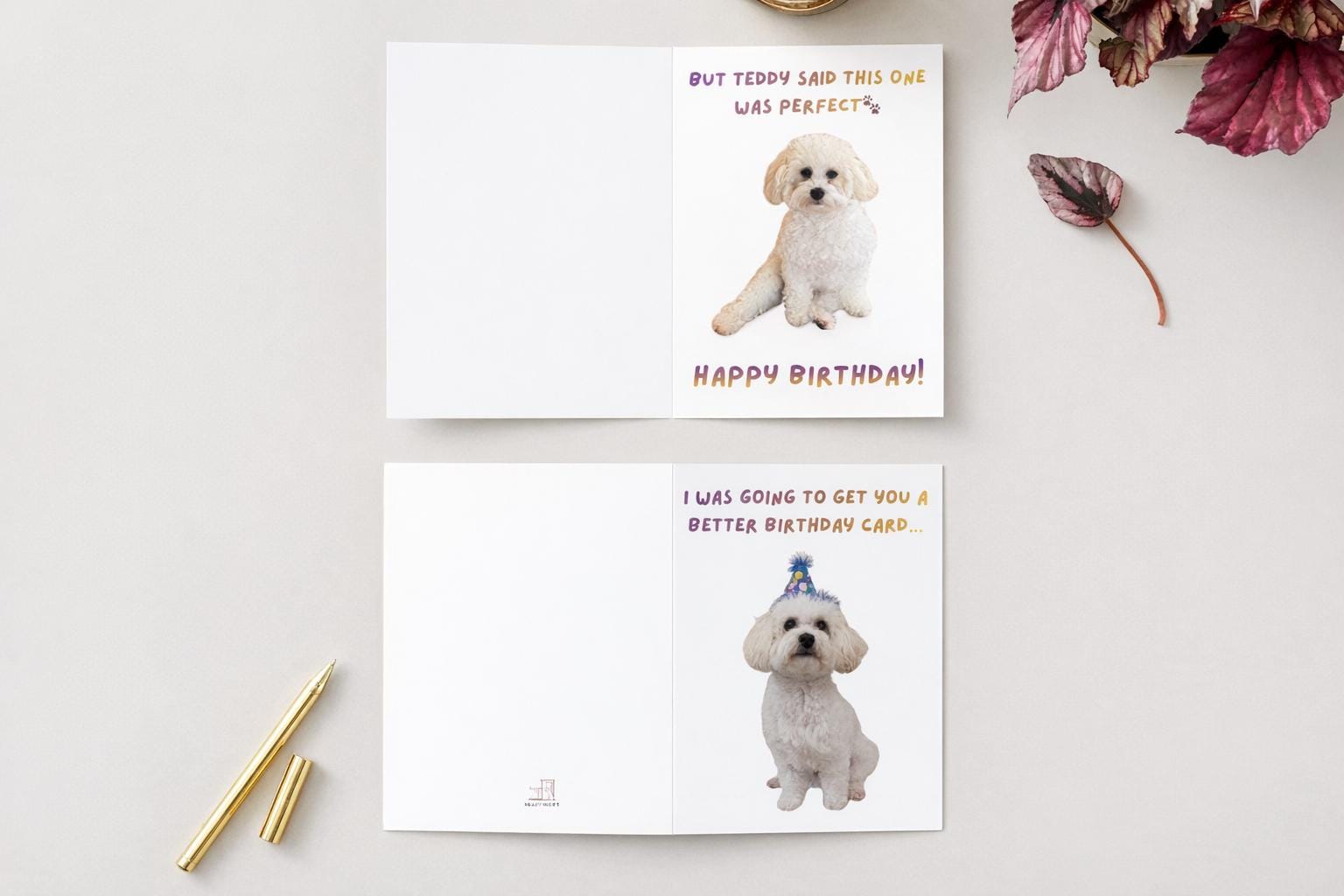 Funny Dog Birthday Card | Printable Birthday Card | Cute Puppy Card ...