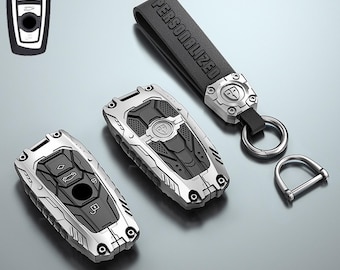 Personalized key cover fits for BMW 1 2 3 4 5 7 Series X3 X4 M2 M3 M4 F30 F35 F10 Custom Car Key Fob Case Heavy Duty Protection Cover