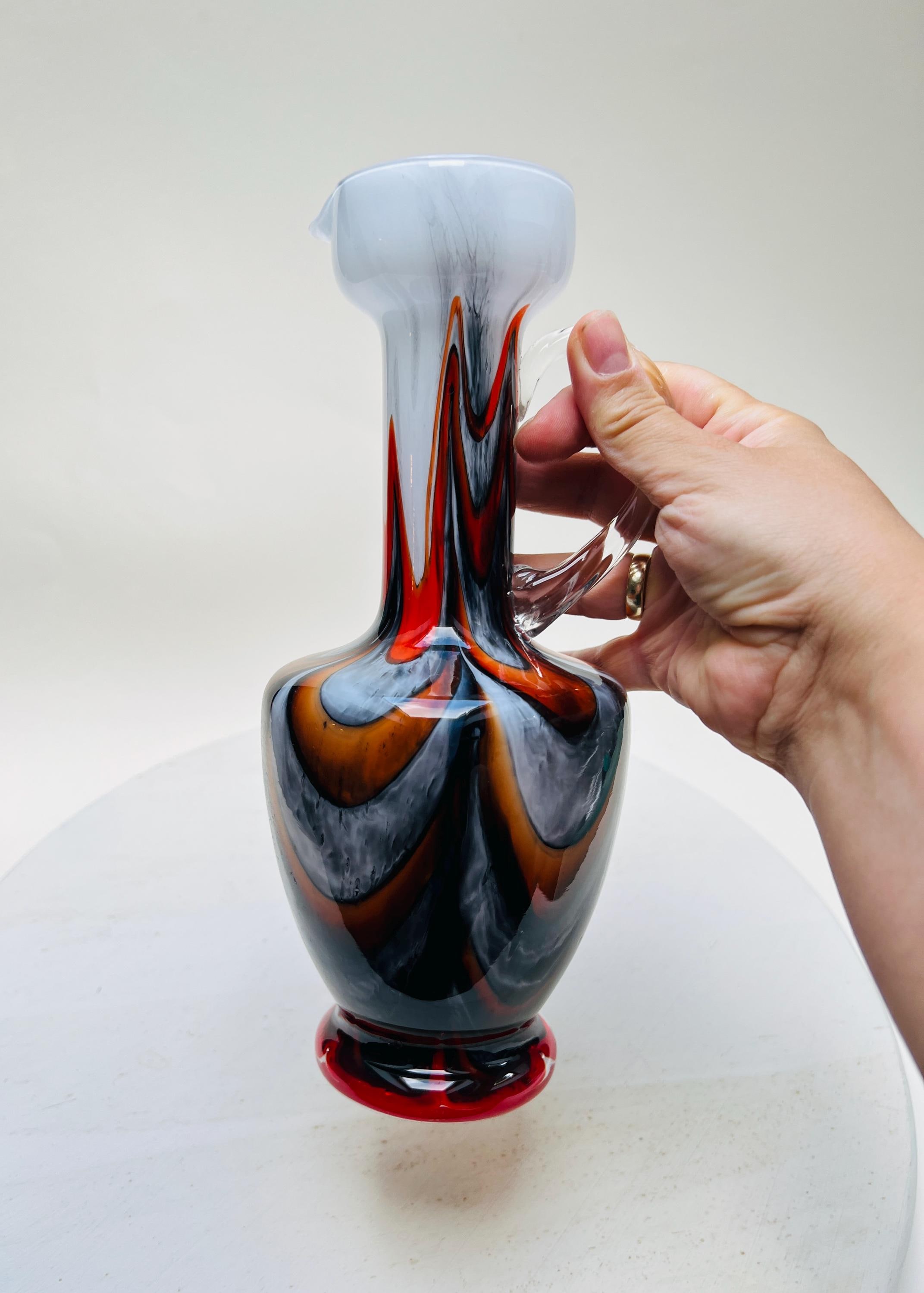 Carlo Moretti Red Vase - Etsy