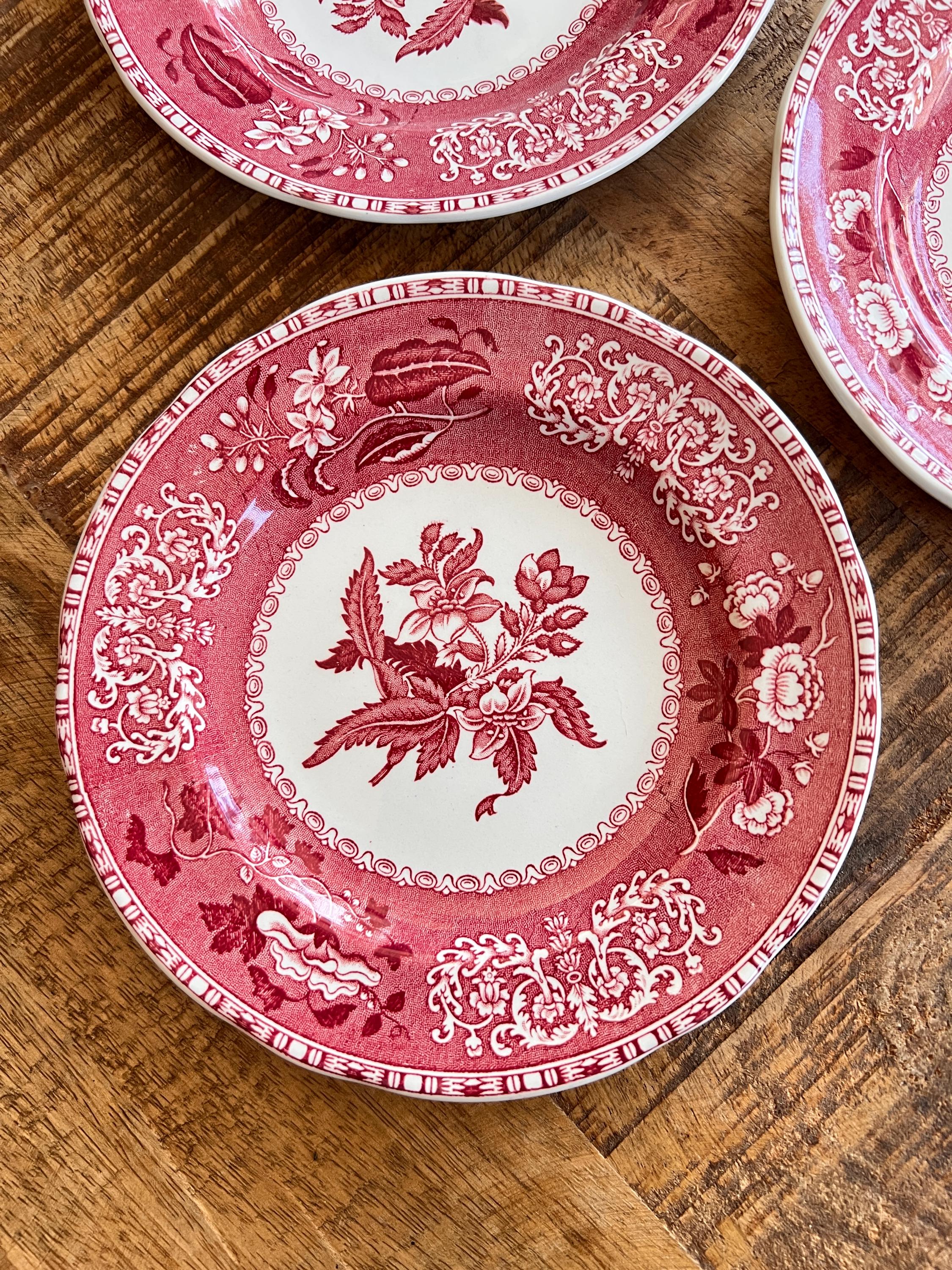スポード　ピンクカミラ　プレート　4枚セット Spode Camilla Pink - Etsy