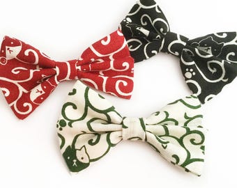 KARAKUSA Katzenfliege – Japanischer Stoff / Japanische Wellen / Katzenfliege / Hundefliege / Haustierzubehör / Haustierbedarf / Haustierprodukte