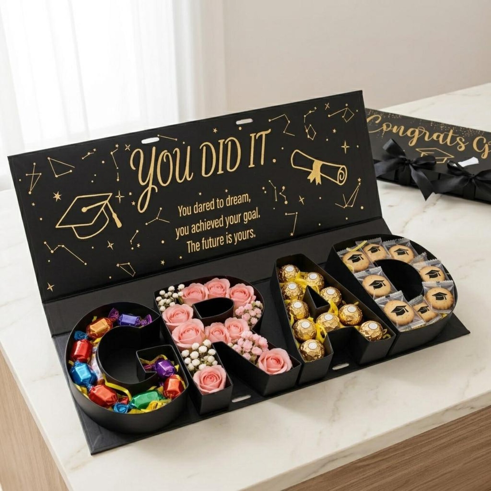 Graduation Gift Box-fillable GRAD Letter Box for Candy, Flowers ...