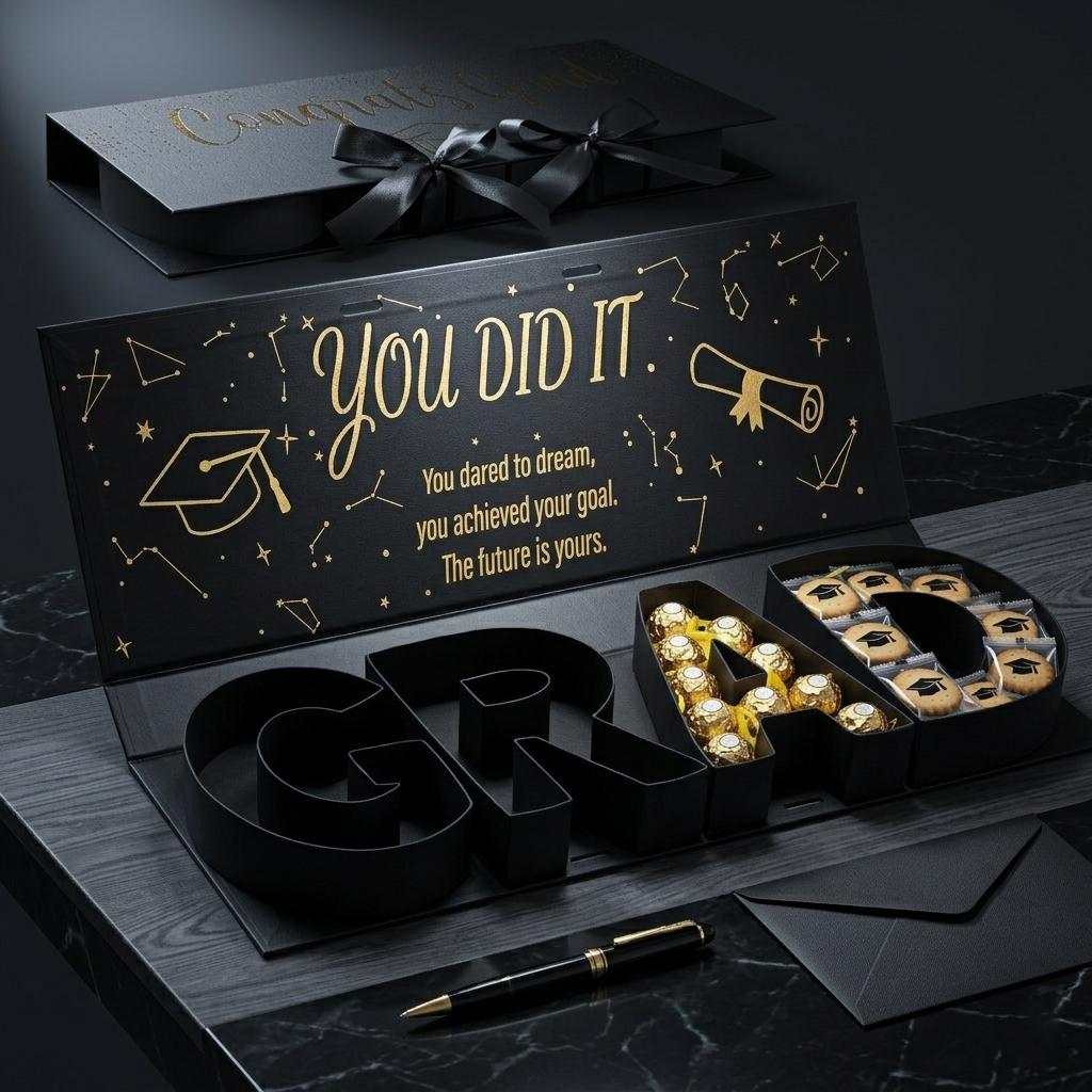 Graduation Gift Box-fillable GRAD Letter Box for Candy, Flowers ...