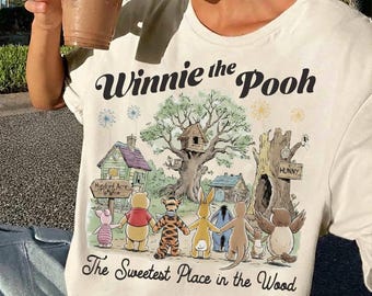 Winnie the Pooh vintage PNG, Pooh y sus amigos retro de Walt Disneyworld PNG, Pooh de Disney PNG, archivo PNG divertido del oso Pooh