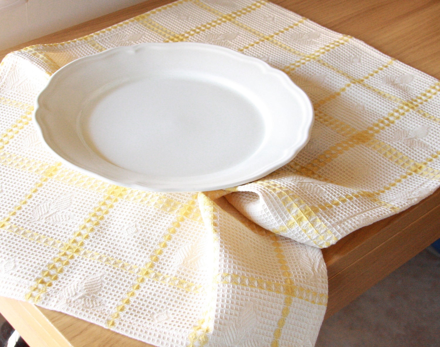 5 TeaTowels and fabric basket Tea towels and basket dish Etsy