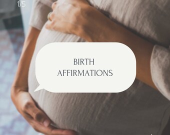 Printable Birth Affirmations, Positive Pregnancy Prayers (Digital Download)