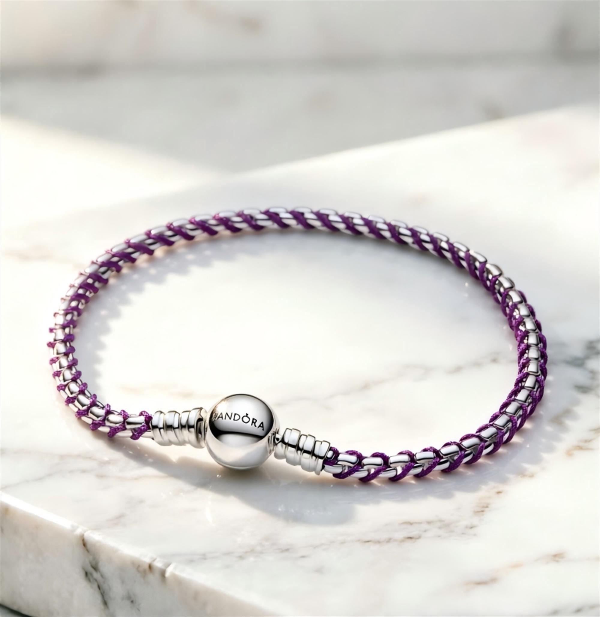 Pandora leather bracelet - Etsy 日本