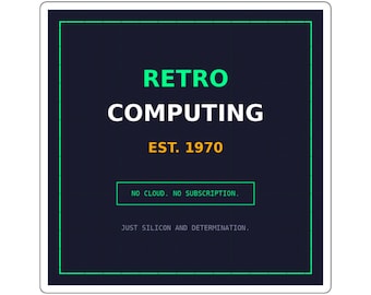 Retro Computing Sticker