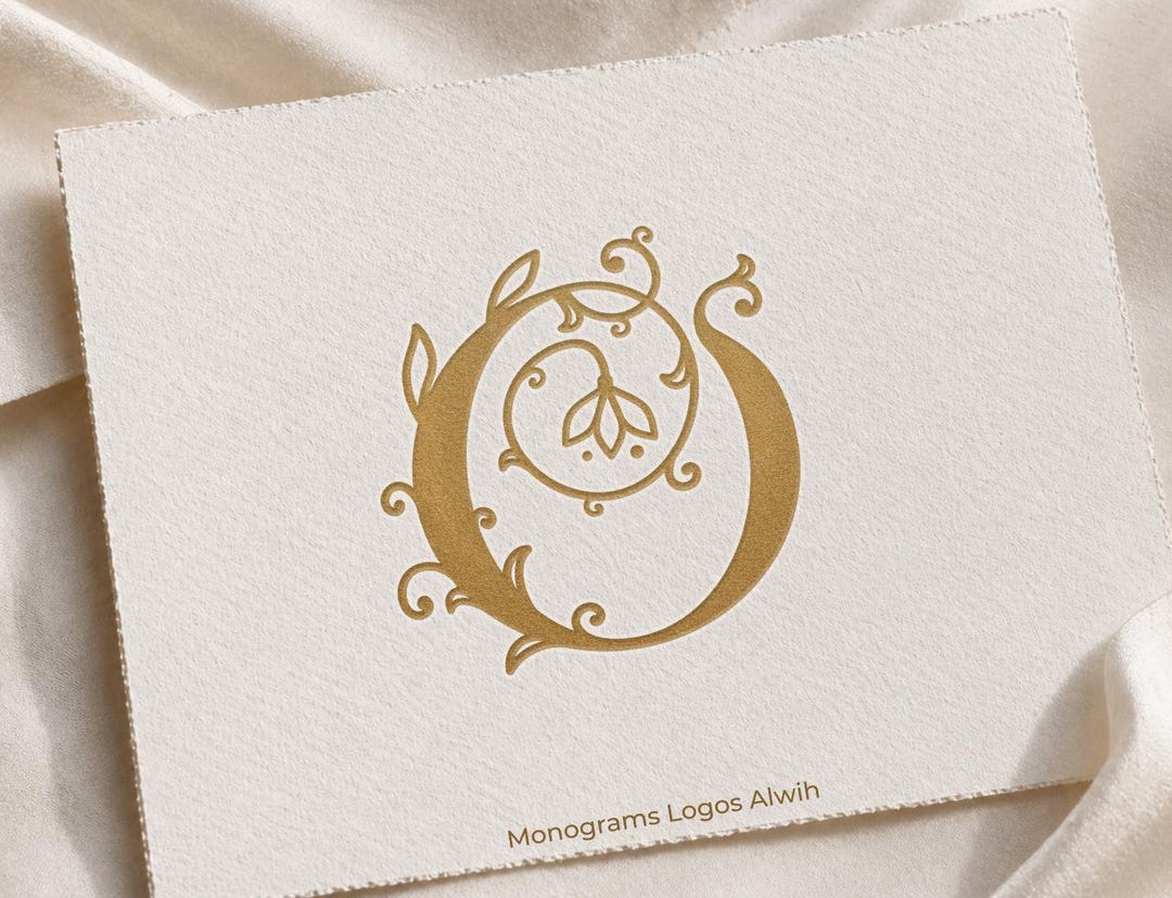 O Monogram Logo, Elegant Initial Monogram, Personal Monogram, Single ...