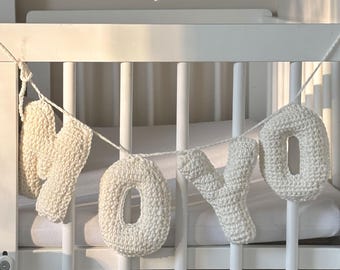 Individual Crochet Name Garland