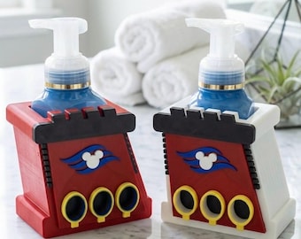 Disney Cruise Line Inspired Funnel Soap Holder - 3D Printed DCL Decor for Bath & Body Works
