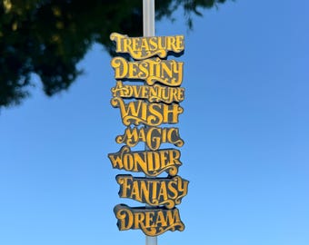 Disney Cruise Line Ship Name Inspired Straw Topper