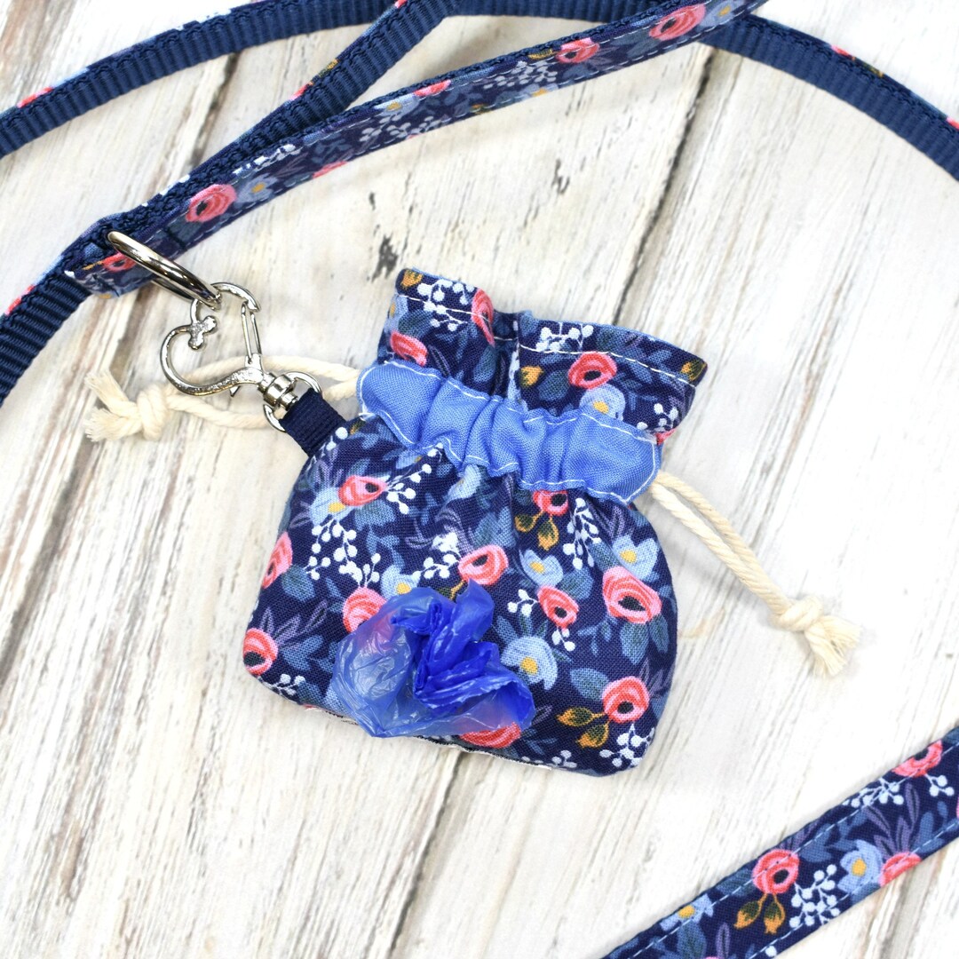 Rifle Paper Co Les Fleurs Dog Leash Bag Poo Bag Dog Poop Etsy