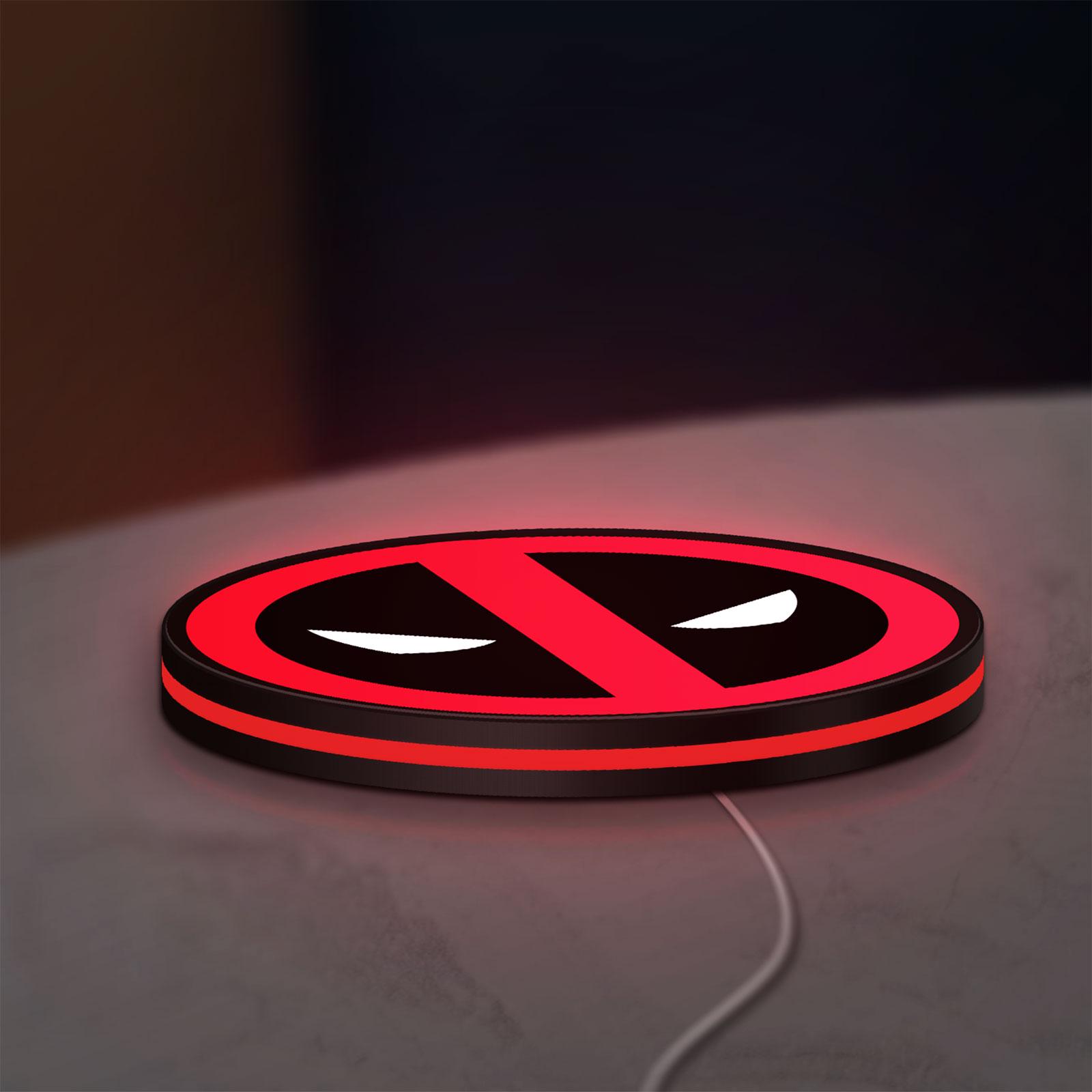 Deadpool Led Deadpool LED Lightbox, Dimmable 3D Wall Art Lamp, Superhero Comic Fan ...