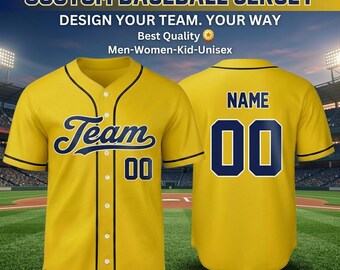 Personalisierte Baseball Jersey, benutzerdefinierte Team Name Nummer, Fanbekleidung