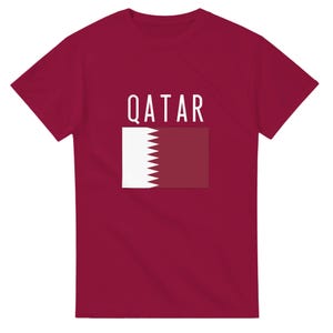 Qatar Flag Country T-shirt - World Cup 2026 novelty tshirt Qatari Football Team image 1