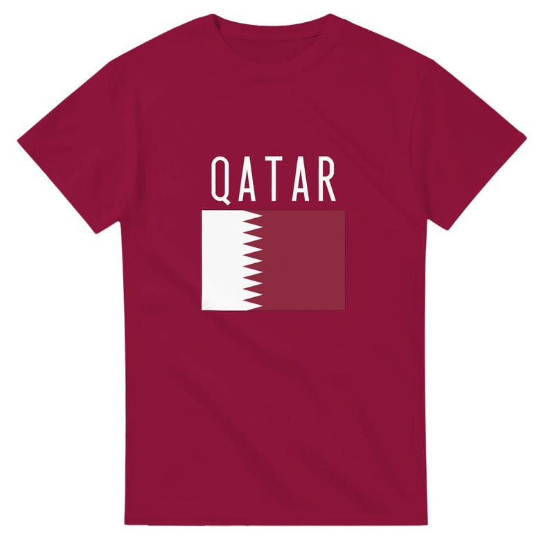 Qatar Flag Country T-shirt - World Cup 2026 novelty tshirt Qatari Football Team image 1
