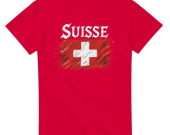 Switzerland Flag Country T-shirt - World Cup 2026 novelty tshirt Swiss Football Team