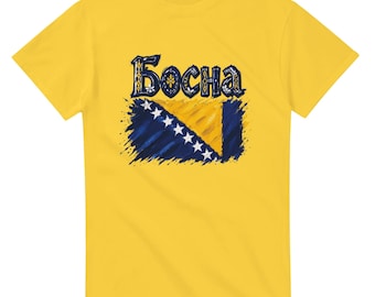 Bosnia & Herzegovina Flag Country T-shirt - World Cup 2026 novelty tshirt Bosnian Football Team