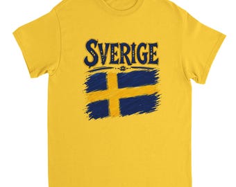 Sweden Flag Country T-shirt - World Cup 2026 novelty tshirt Swedish Football Team