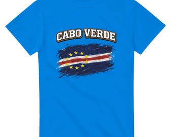 Cabo Verde Flag Country T-shirt - World Cup 2026 novelty tshirt Cape Verdean Football Team