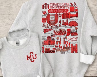 Custom University Campus Map Sweatshirt, Game Day College Tee, Retro College Town Pullover, Alumni Gift, Graduation Gift