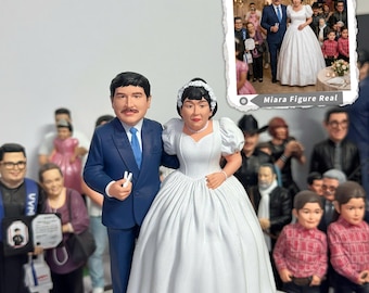 Custom Couple Statues | Handmade 3D Wedding Statues | Personalized Bride and Groom Gifts