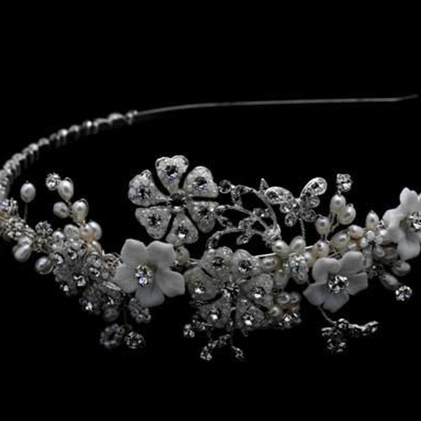 Vintage Inspired Bridal Headband Tiara