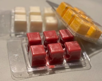 Pastillas de cera de soja Ember&Elixir / Infusionadas con aceites esenciales / Cubos de aromaterapia hechos a mano / No tóxicos para el hogar