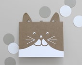 Papercut Cat Card