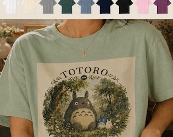 トトロ シャツ ギフト スタジオジブリ となりのトトロ Tシャツ グラフィック Tシャツ オーバーサイズ バギー ストリートウェア 新学期 Y2K ススワタリ 魔女の宅急便 崖の上のポニョ ハウル