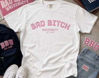 Baddie Hot Girl Sommer Lustig Grafik-Schwergewichts-T-Shirt Zurück zu Schule Universität Stolz Retro Weinlese y2k Trendy Art Mode Frühlings-Fall