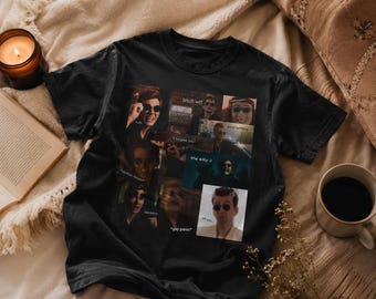 Crowley Good Omens Fan Merchandise T-Shirt | Azira hinein Crowley Grafik Trending y2k Geschenk Lustiges T-Shirt David Tennant Heavyweight Cotton Style