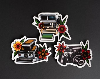 Instant Camera Tattoo Flash 3 pack